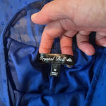 Crystal Doll  tiered dress. Like new. Blue size medium. Lined. Photo 2