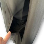 St. John Black Long Coat Removable Real Fox Fur Collar Luxe Winter Elegance 12 Photo 6