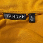 Hannah Size Large Mustard Yellow Sleeveless Tassel Boho Top Photo 6