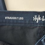 Style & Co NWT  Black Straight Mid Rise Leg Modern Tablet Jeans Photo 3