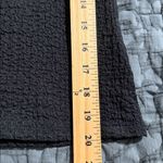 Lucky Brand  jet black short sleeve textured top rounded square neck medium NWT Photo 5