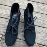 White Mountain  Black Suede Wedge Boots size 9.5 Photo 1