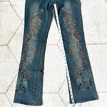 Max Studio Y2K Vintage Embroidered Low Cut Flare Jeans Sz 2 Photo 3