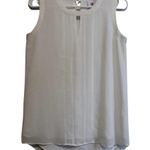 CAbi Women's  3095 White Polyester Work Business Casual Sleeveless Blouse Size XS Photo 1