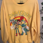 Disney  Pixar Toy Story “Sunnyside Day Care” Yellow Crewneck Sweatshirt Size XXL Photo 0