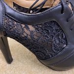 Women’s Black High Heel Booties with Lace Detail EU Size 38 US 7/7.5 NEW Black Photo 4