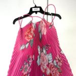 LIDÉE Pink Floral Ete pleated midi Dress Size 6 Photo 3