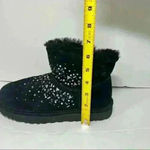 UGG  Classic Galaxy Mini Bling Boots Black Suede Women’s Sz 7 MSRP&180 Photo 12