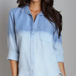 Bella Dahl •  dip dyed chambray button down top xsmall Photo 0