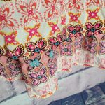 Anthropologie  FIG AND FLOWER HI LOW TUNIC BOLD FLORAL BOHO PRINTED BLOUSE M Photo 10