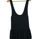 Torn By Ronny Kobo  Black Tiered Scoop Neck Mini Dress M Photo 0