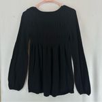 Pierri New York Smocked Long Sleeve Sweater Women’s S Black Photo 5