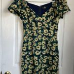 Lulus Floral Inclusive Navy Blue Floral Print Puff Sleeve Mini Dress cocktail Photo 4