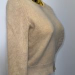 PWR Exclusively Rare Vintage Lambswool Angora blend sweater S Made in Hong Kong Tan Photo 2