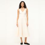 STAUD  Marieta Dress Ivory 4 Photo 1