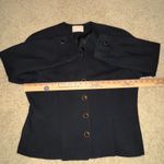 Pendleton  Wool Blazer Jacket Womens‎ Size 14 Black Gold Button Front Career Photo 7