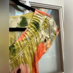 Anthropologie Tabitha Zoya Watercolor Dress Silk Top Cotton Skirt Size 0 XXS Gray Photo 5