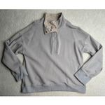 Amazon Taupe Quarter Snap Waffle Sweatshirt Photo 2
