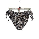 Red Carter Womens Brown Side Tie Animal Print Swim Bottom L Photo 3