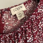 J.Crew Tiered Floral Prairie Cottagecore Boho Festival Burgundy Dress Photo 7
