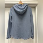 Workshop Republic Clothing EUC  blue striped hoodie Small Photo 2