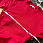 Tibi Red Open Back Sweatshirt Midi Dress Size Extra Small Photo 6