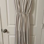 One Love Clothing Black And White Strip Jumpsuit Photo 1