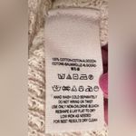 Free People  Sunrise Cold Shoulder Cream Waffle Knit Cozy Sweater Top Size XS‎ Photo 8