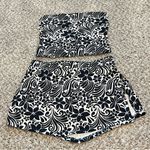 frankie's bikinis Frankie’s Bikinis Nicole Burn Out Floral Mini Skirt and Bandau Top Set Size S/M Photo 2