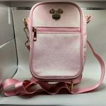 Disney A Rare HTF Sparkling  Minnie Mouse Glitter Pink Lightweight Crossbody Bag Photo 0