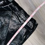 Gap Vintage Slim High Rise Glossy Black Vegan Leather Women’s Lined Pants 31 Photo 8