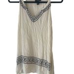 Gap Women's Size XS White Blue Boho Flowy Embroidered Top Photo 0