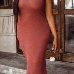 Pretty Little Thing  Plus Rose Waffle Knit Maxi Dress – NEW with Tags Photo 0