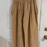 Rosa Clothing NWT Rosa Tan Smocked Waist Pants Photo 0