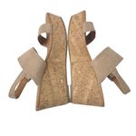 Arula Women's Suede Ankle Strap Platform Cork Wedge Sandals Neutral Size 8 Tan Photo 9
