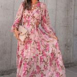 VICI VINEYARD ROMANCE FLORAL SIDE CUTOUT MAXI DRESS Photo 2