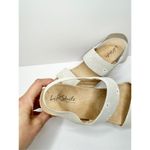 Life Stride  Wedge Sandals Size 8.5 Gray Floral Slingback Open Toe Heels Photo 6