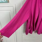 Eileen Fisher  Plus Size Slouchy Relaxed Linen Cotton Pink Blazer Size 2X Photo 4