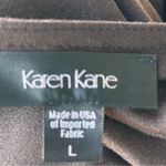 Karen Kane Brown faux suede jacket with fringe Photo 13