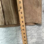 Vtg Pia Rucci Women Leather Suede Shirt Jacket Sz 10 Minimalist Western Cowgirl Tan Photo 5