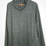 Crane Cozy Cowl Neck Gray Fleece Sweatshirt Hoodie XL Photo 0