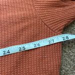 Natural Reflections  Cowl Neck Thermal Waffle Pullover (Sz 1X) Pumpkin Orange Photo 5