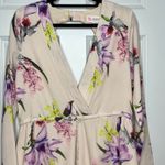 L'Atiste Medium Long Sleeve Floral Print Romper V Photo 1