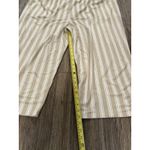 Belle Beach by Kim Gravel Tall Cabana Knit Cropped‎ Beach Pant Size 3X Tan White Photo 8