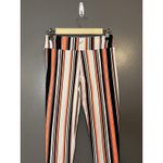 Rainbow Sandals Rainbow Pants Womens Small Black White Orange Stripe Leggings Made USA Pull On Photo 4