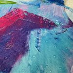 Ali Miles Multicolor Abstract 3/4 Sleeve Top XLP Artsy Lagenlook Embellished Blue Size undefined Photo 8