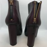 CAbi Bisset Color Block Leather Ankle Boots Black Vino Photo 8