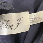 Eliza J  Lace Asymmetrical-Hem Dress Navy Women’s Sz 4 Photo 6