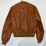 Ambiance Faux Leather Jacket Tan Photo 1
