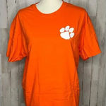 Hanes Clemson Tigers "Saturday Nights in Clemson" Orange Graphic Short‎ Sleeve T-Shirt Photo 1